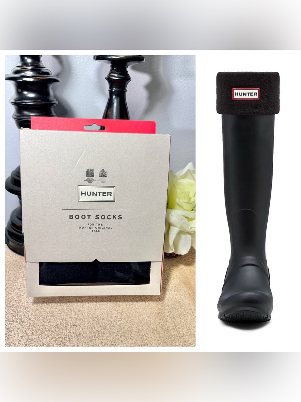 NWT Hunter Original Tall Boot Fleece Socks